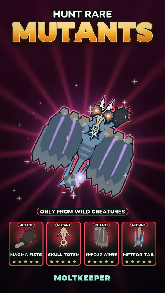 Hunt the mutant parts only wild creatures carry