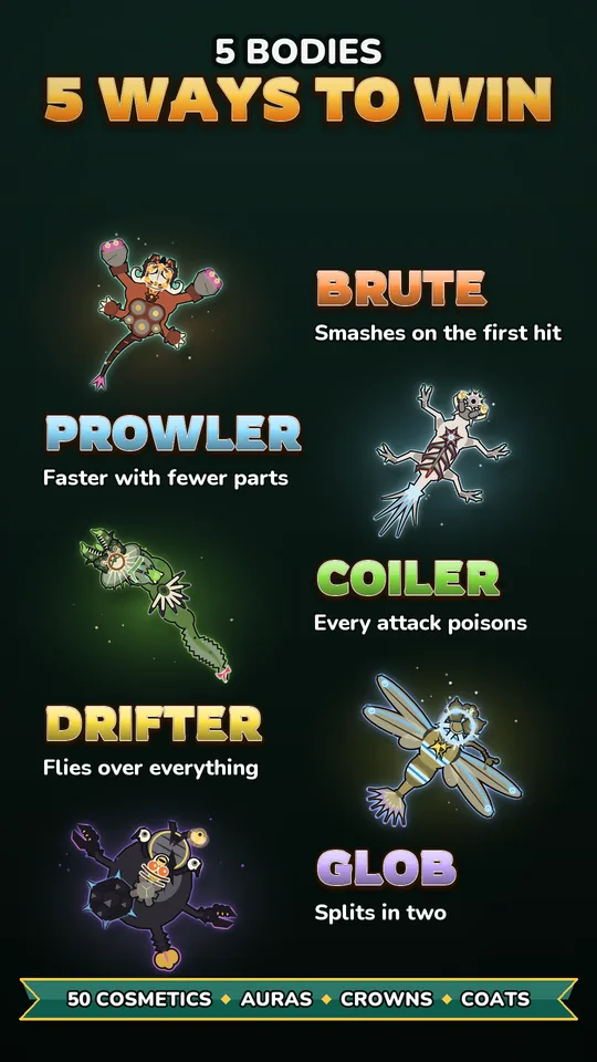 Five bodies, five ways to win